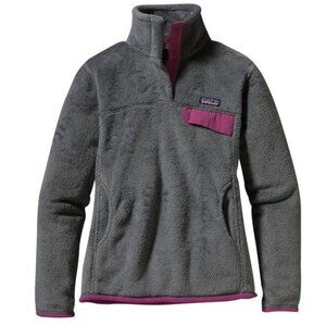 Patagonia Gray Worn Wear Re-Tool Snap-T Medium fleece jacketStyle # 25441